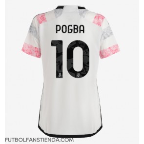 Juventus Paul Pogba #10 Segunda Equipación Mujer 2023-24 Manga Corta